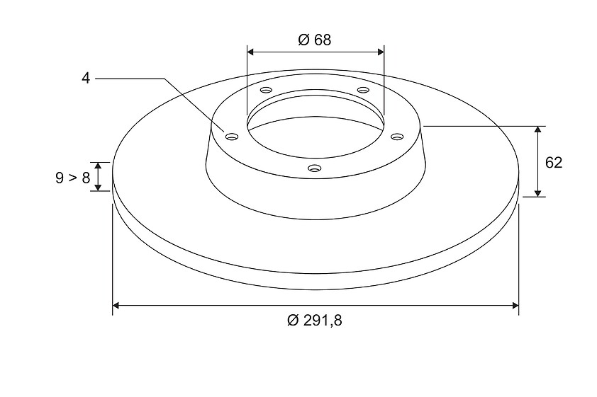 BRAKE REAR DISC X 2 TIIDA HB1.6